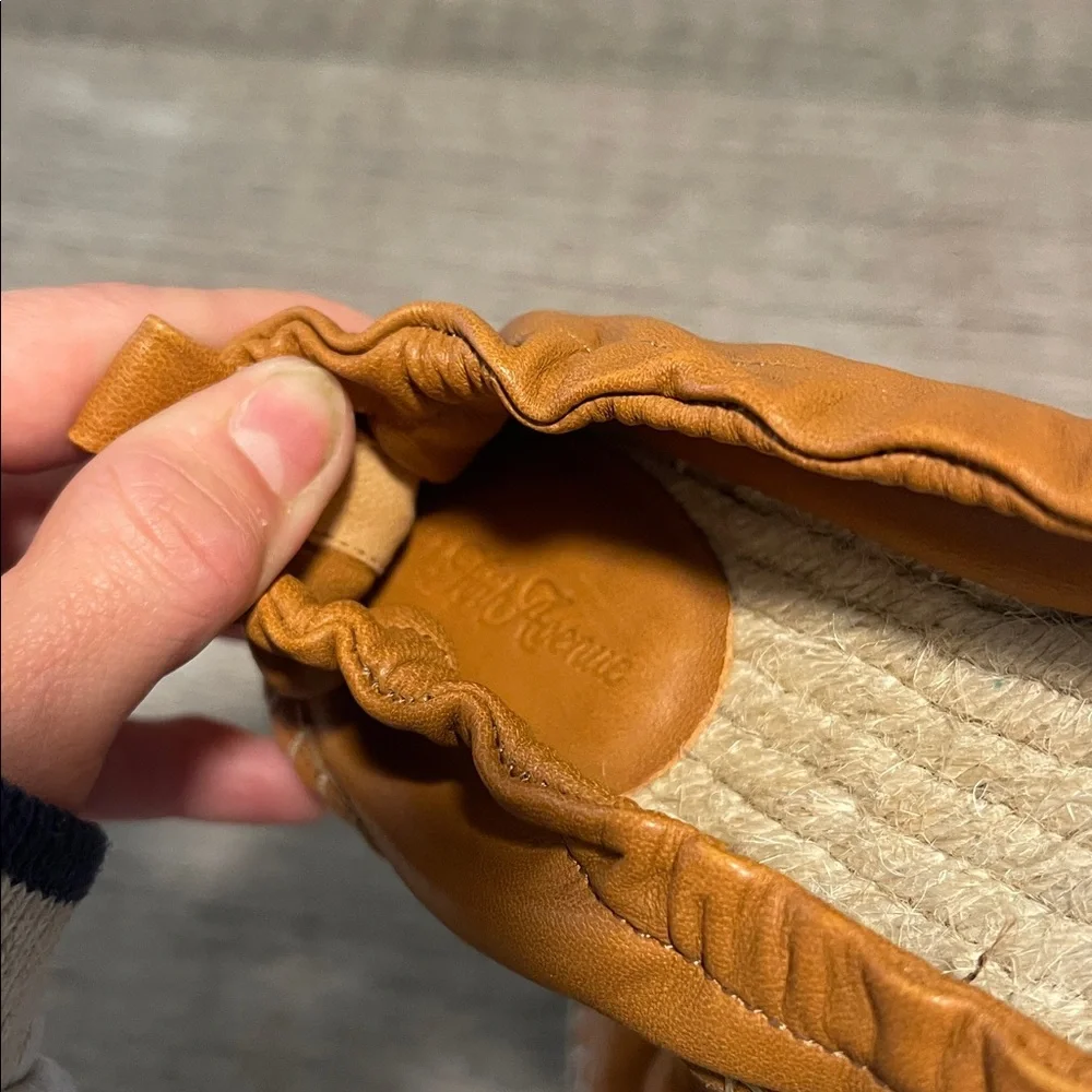 Saks Fifth Avenue Leather Espadrilles‎ 39 EU